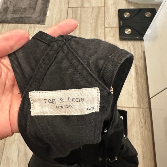 Rag & Bone Workwear Overalls XL Black $298 - Picture 12 of 13